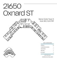 21600 Oxnard St, Woodland Hills, CA for lease Typical Floor Plan- Image 1 of 1