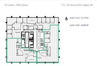 715 5 Av SW, Calgary, AB for lease Floor Plan- Image 1 of 1