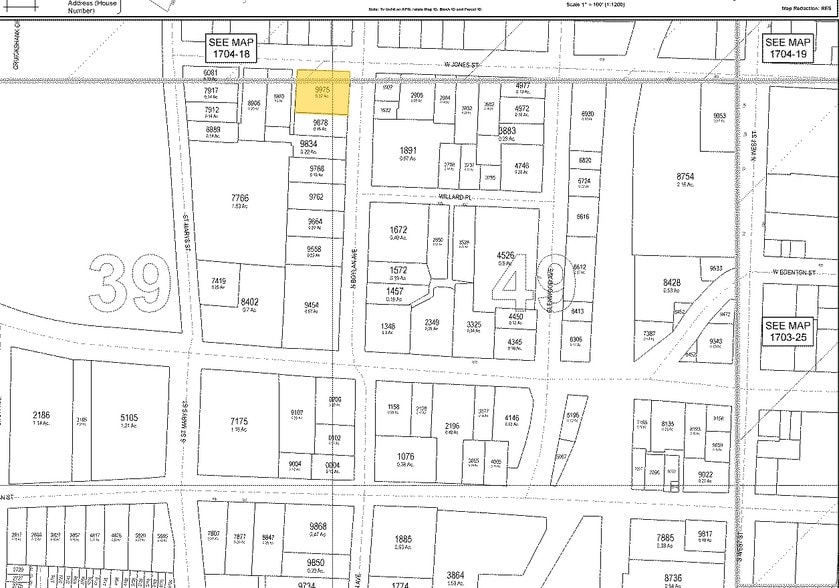 119 N Boylan Ave, Raleigh, NC for sale - Plat Map - Image 1 of 4