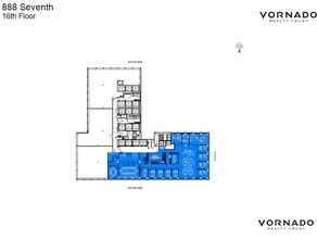 888 7th Ave, New York, NY for lease Floor Plan- Image 1 of 1