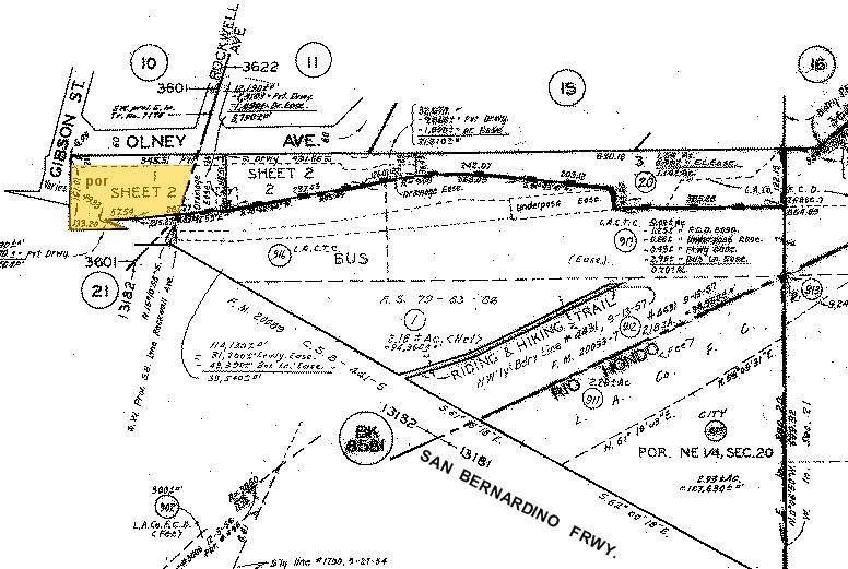 10160 Olney St, El Monte, CA for sale - Plat Map - Image 3 of 5