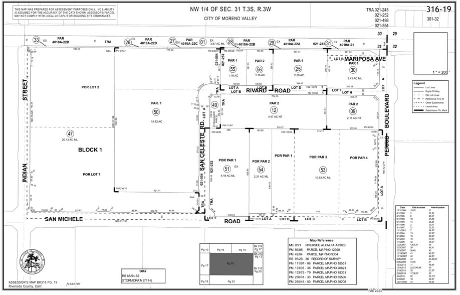 24830 Rivard Rd, Moreno Valley, CA for lease - Plat Map - Image 2 of 7