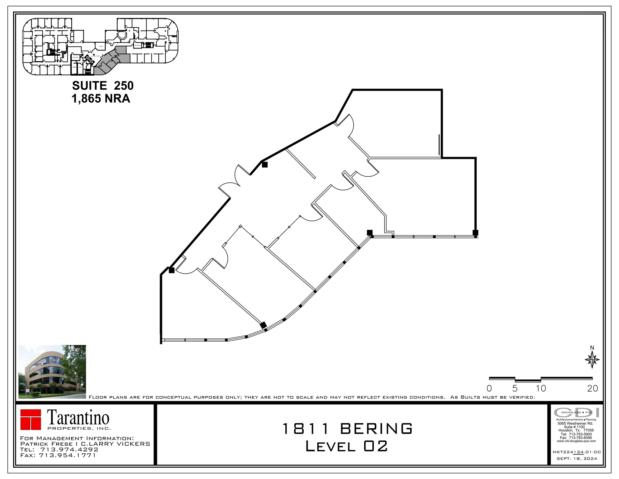 1811 Bering Dr, Houston, TX for lease Site Plan- Image 1 of 1