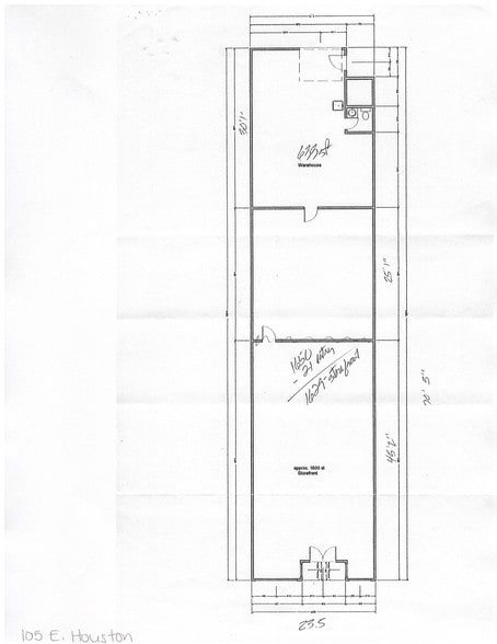 105 E Houston St, Jasper, TX for sale - Floor Plan - Image 1 of 1