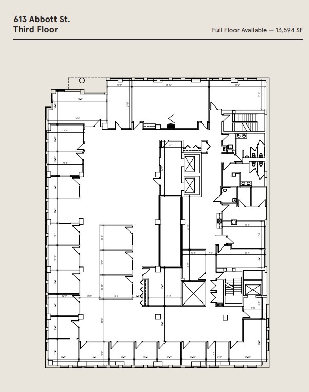 613 Abbott St, Detroit, MI for lease Floor Plan- Image 1 of 1