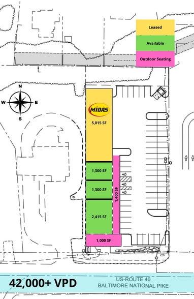 9436 Baltimore National Pike, Ellicott City, MD for lease - Site Plan - Image 2 of 2