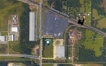 7601 W Bert Kouns Industrial Loop, Shreveport, LA - aerial  map view