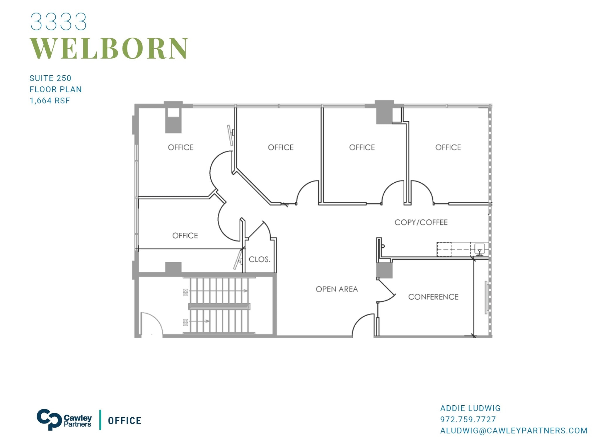 3333 Welborn St, Dallas, TX for lease Floor Plan- Image 1 of 5