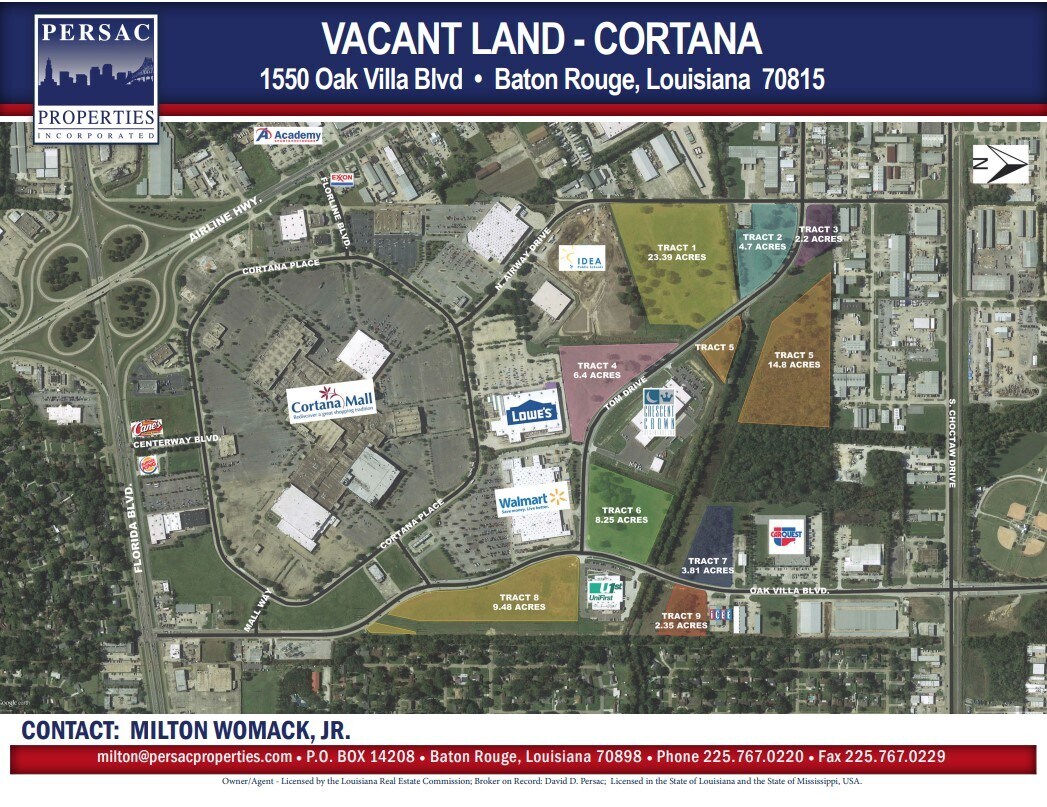 9401 Cortana Pl, Baton Rouge, LA for sale Aerial- Image 1 of 2