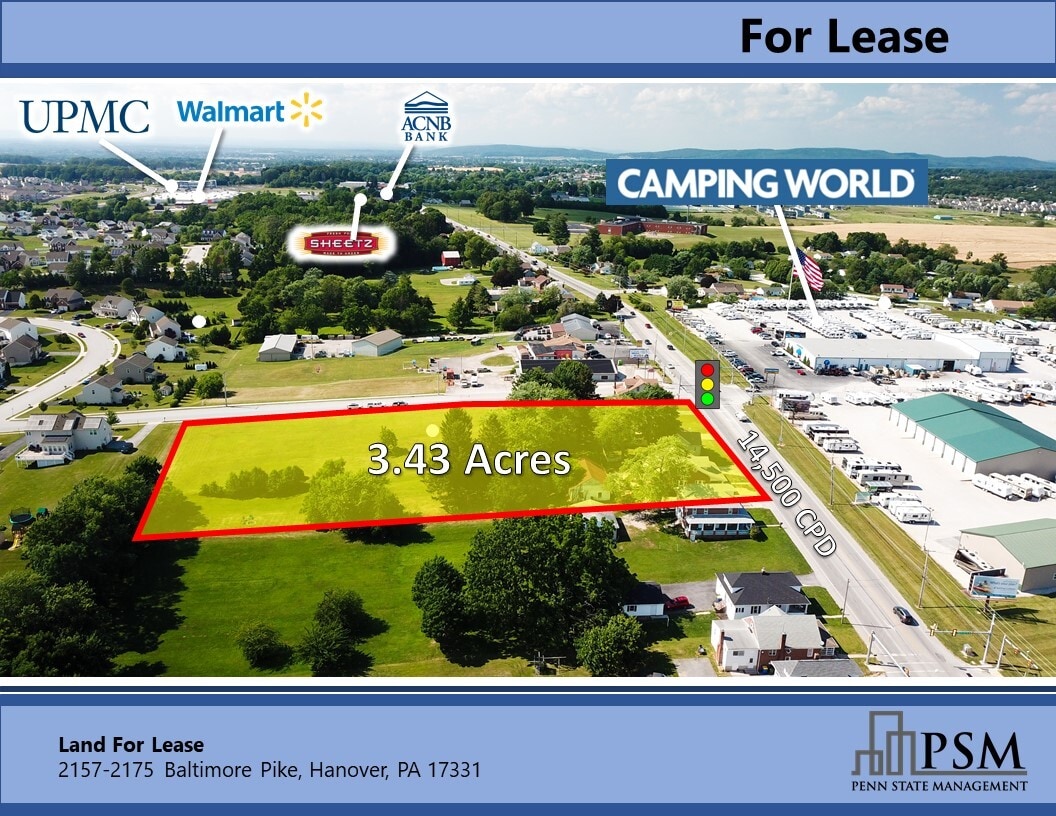 2157 Baltimore Pike, Hanover, PA for lease Primary Photo- Image 1 of 9