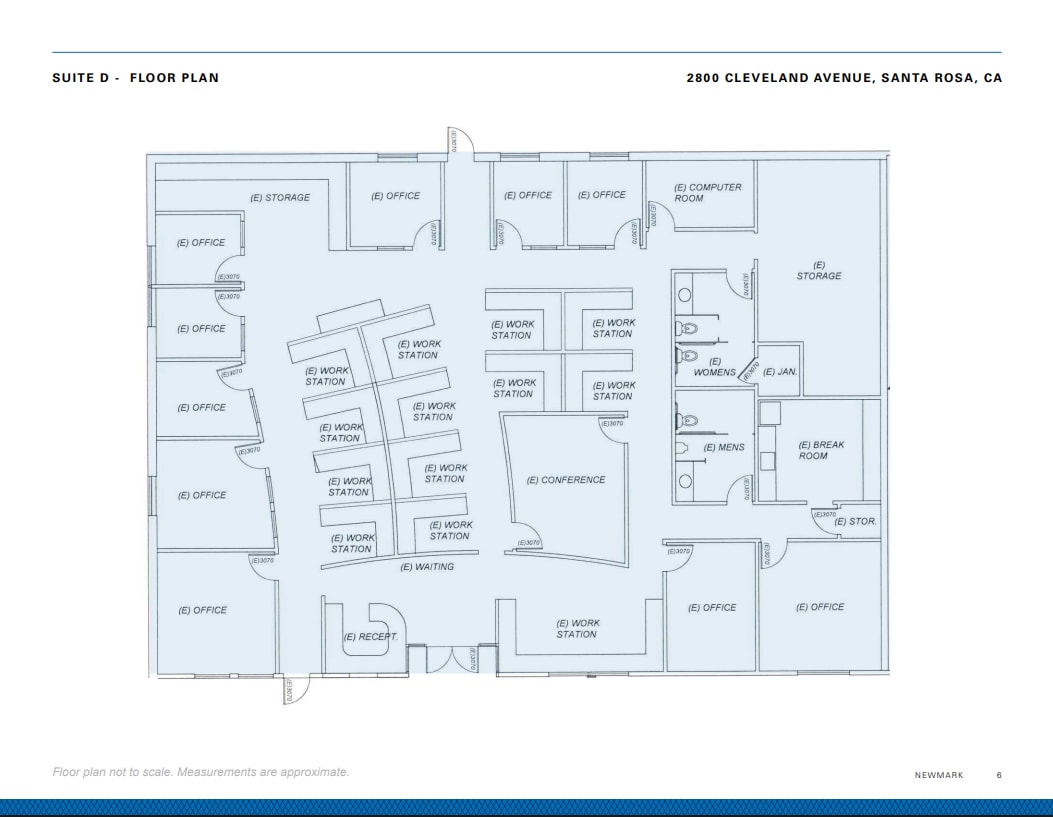 2800 Cleveland Ave, Santa Rosa, CA for lease Floor Plan- Image 1 of 1