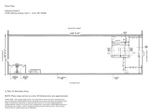 3424-3716 Liberty St, Erie, PA for lease Floor Plan- Image 2 of 3
