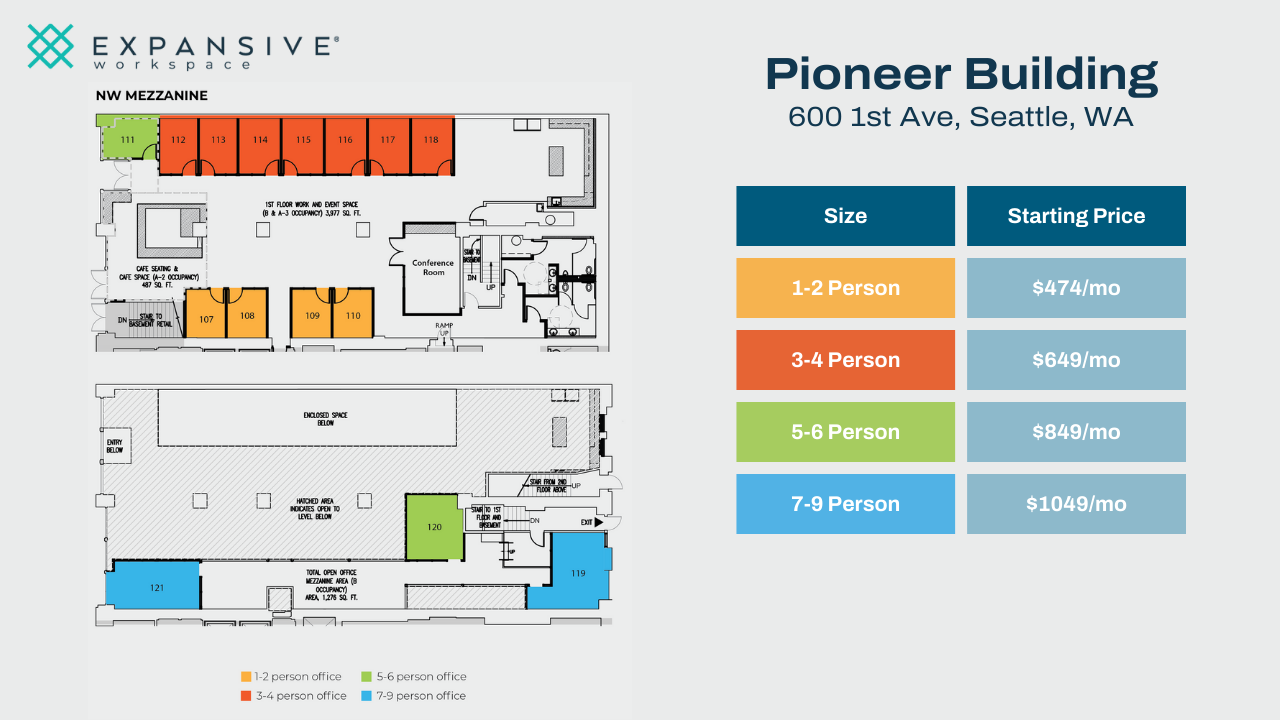 600 1st Ave, Seattle, WA for lease Floor Plan- Image 1 of 4