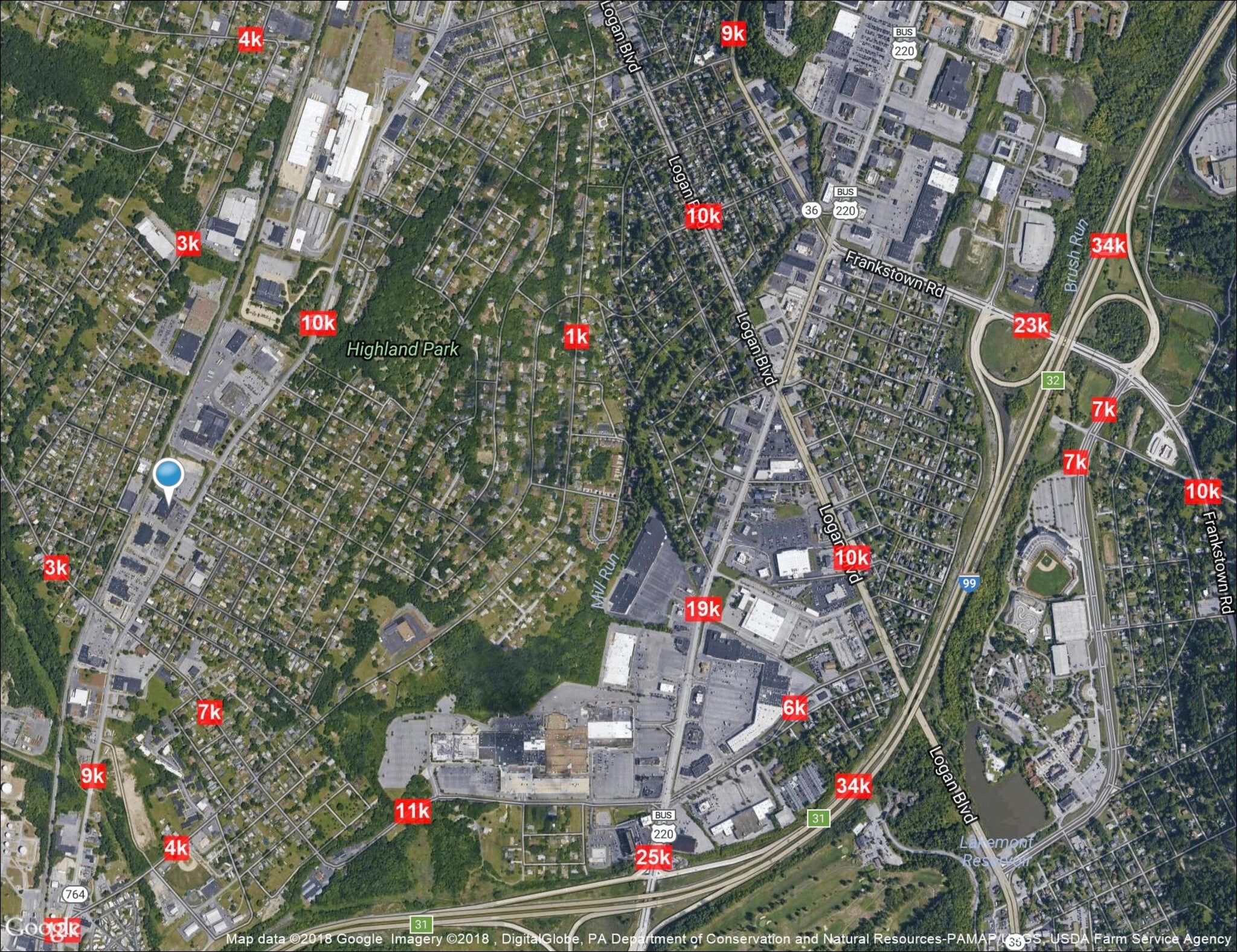 54145506 6th Ave, Altoona, PA 16602 Eldorado Plaza