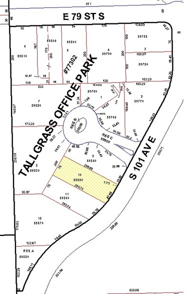 8006 S 101st East Ave, Tulsa, OK for sale - Plat Map - Image 1 of 1