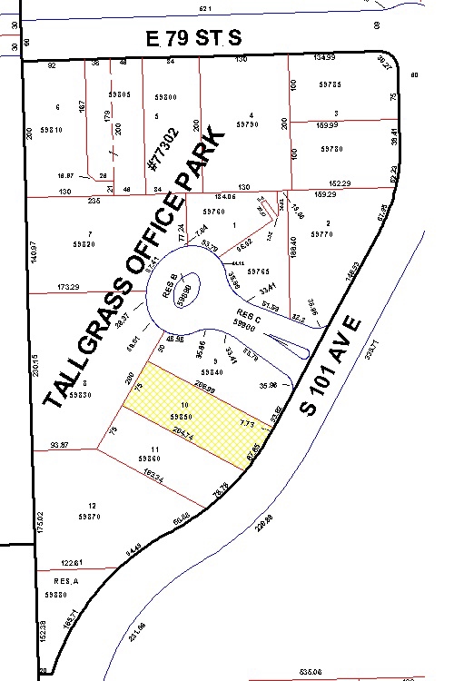 8006 S 101st East Ave, Tulsa, OK for sale Plat Map- Image 1 of 1