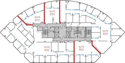 9255 Towne Centre Dr, San Diego, CA for lease Floor Plan- Image 1 of 6