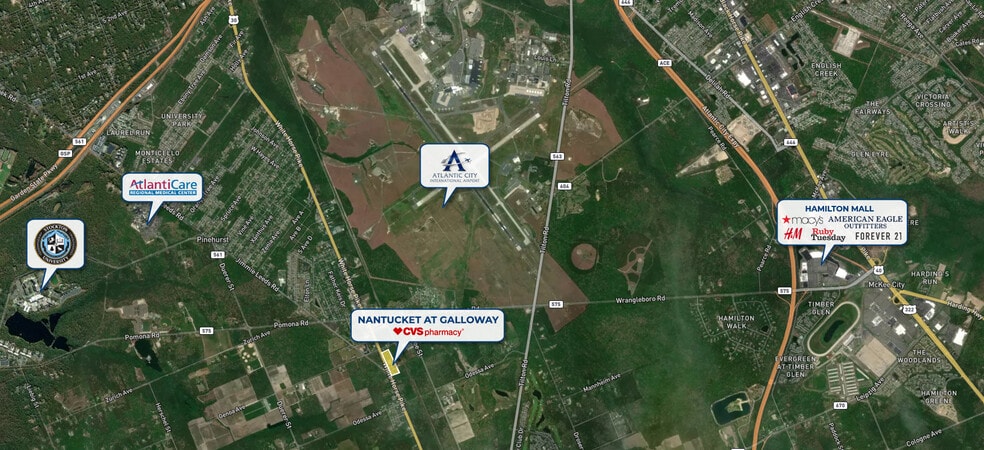 Route 30, Galloway, NJ for lease - Aerial - Image 3 of 8