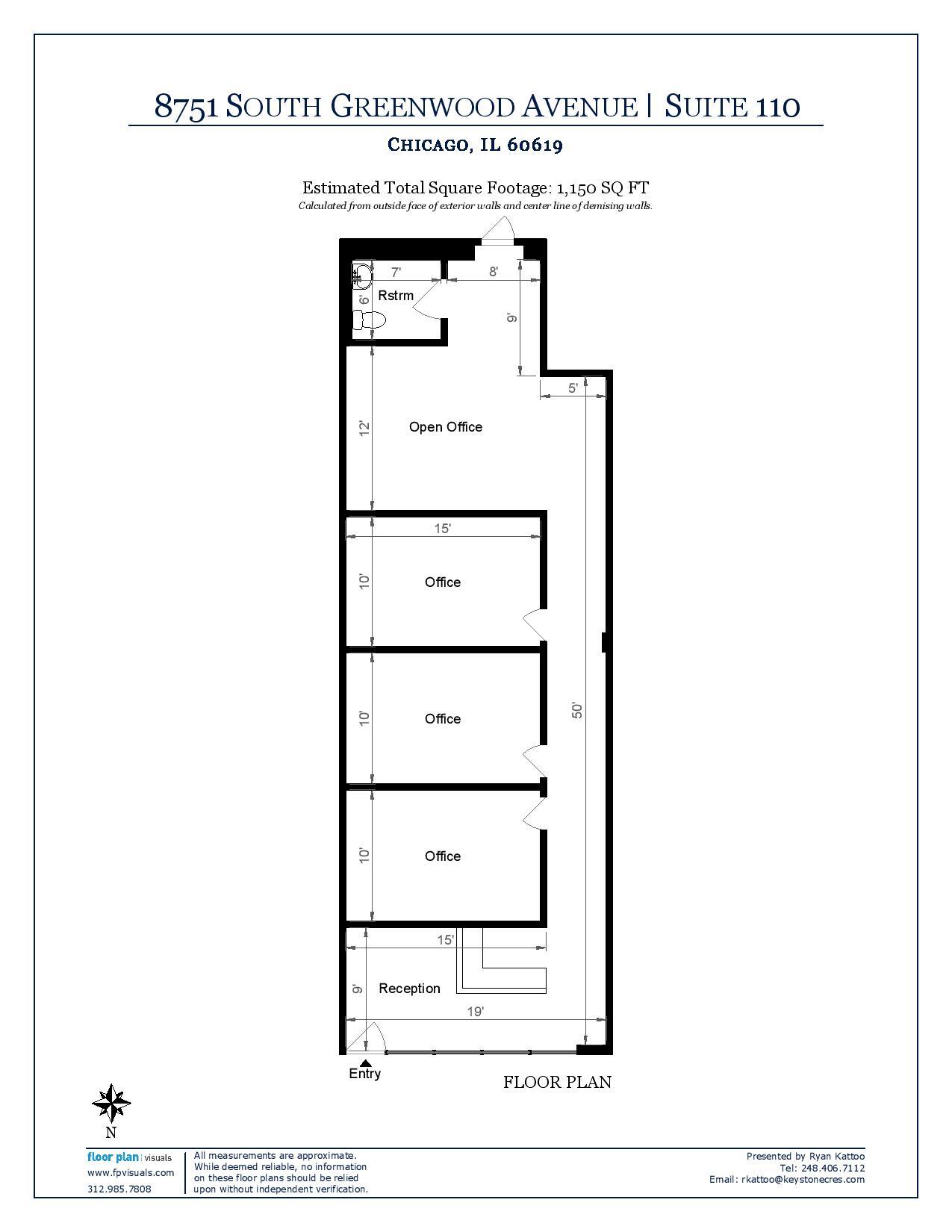 8741 S Greenwood Ave, Chicago, IL for lease Floor Plan- Image 1 of 1