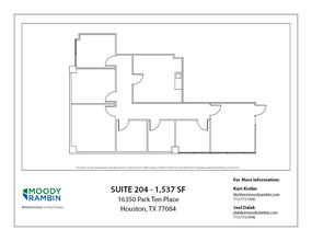 16350 Park Ten Place Dr, Houston, TX for lease Floor Plan- Image 1 of 1