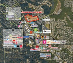 Rahling Road and Chenal Valley Drive, Little Rock, AR - Aerial map view