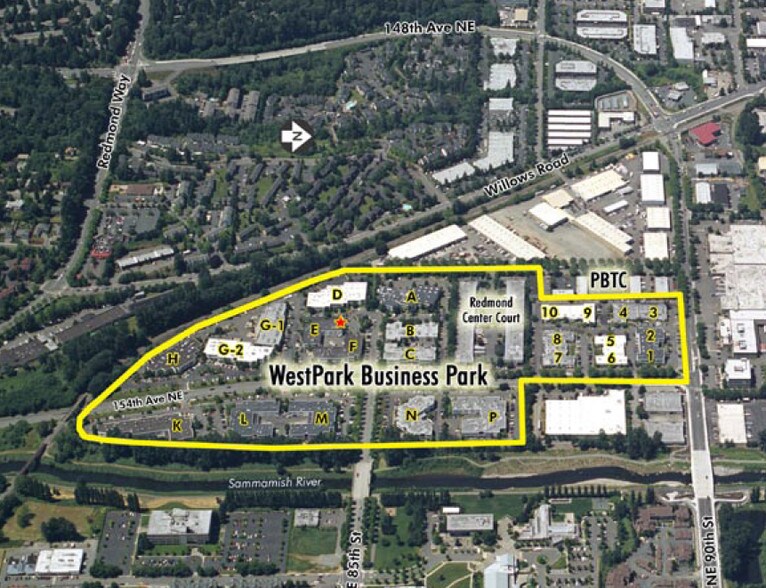 8561 154th Ave NE, Redmond, WA for lease - Aerial - Image 2 of 5