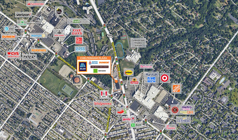 8100-8499 Limekiln Pike, Wyncote, PA for lease - Building Photo - Image 3 of 6