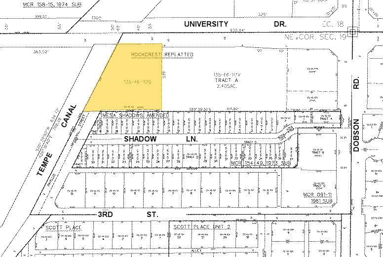 2111 W University Dr, Mesa, AZ for sale - Plat Map - Image 3 of 8