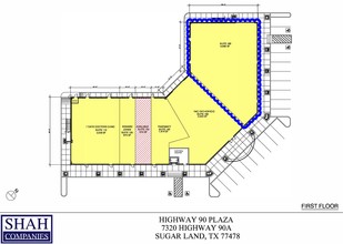 7320 Highway 90A, Sugar Land, TX for lease Floor Plan- Image 2 of 3