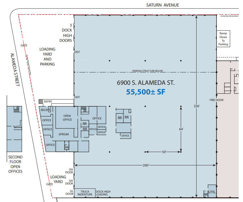 2100 Saturn Ave, Huntington Park, CA for lease Floor Plan- Image 1 of 2