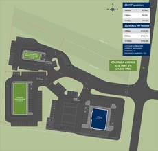 1726 Columbia Ave, Franklin, TN - AERIAL map view - Image1