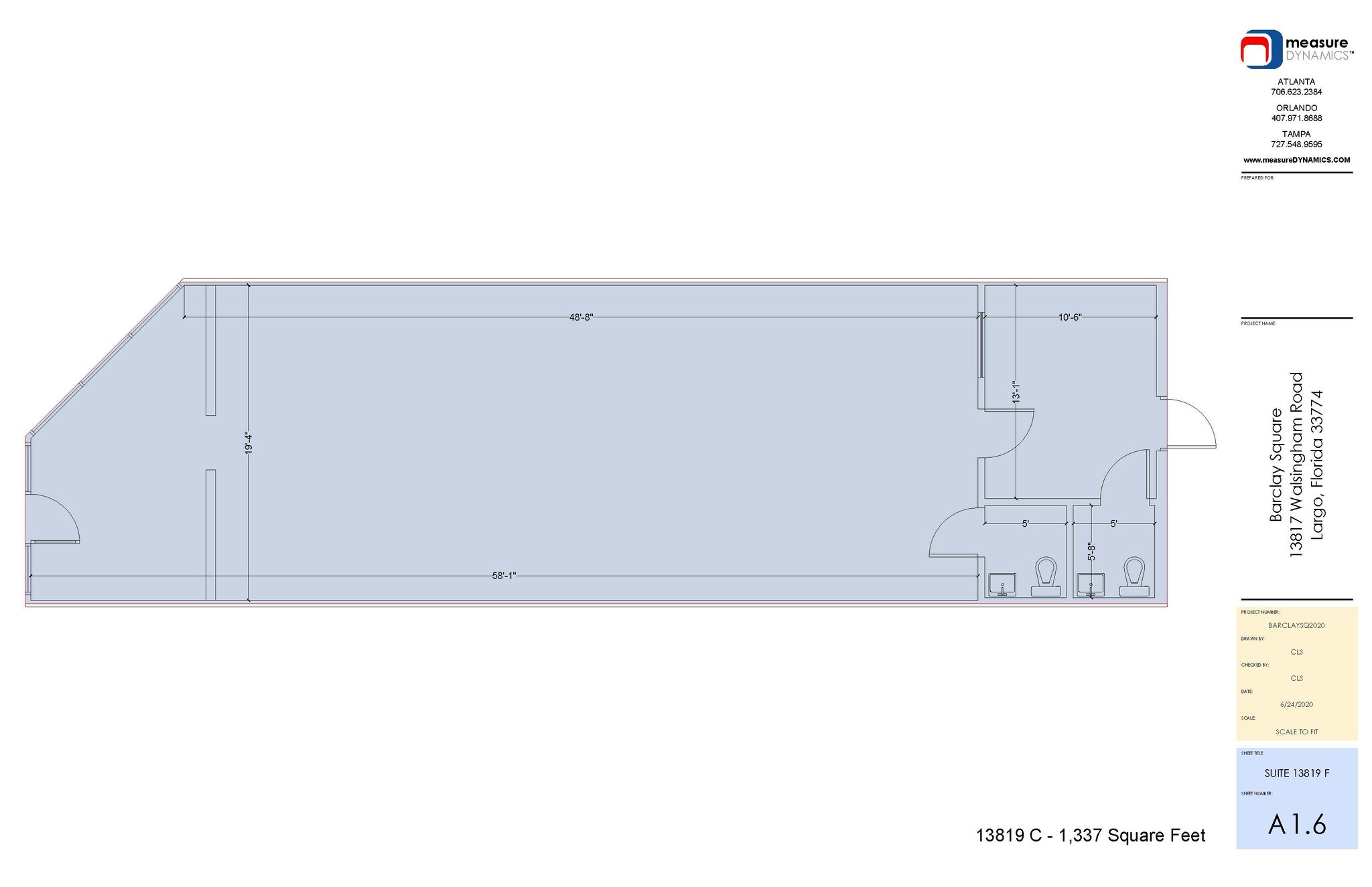 13801-13847 Walsingham Rd, Largo, FL for lease Typical Floor Plan- Image 1 of 1