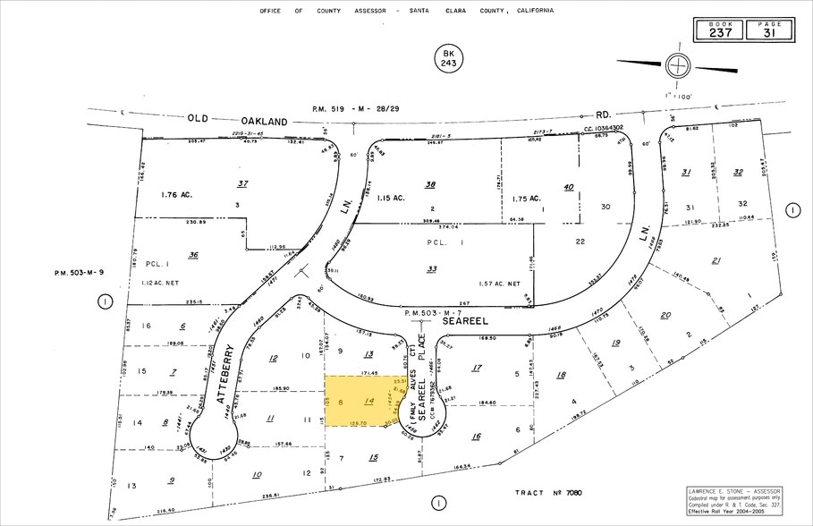 1454 Seareel Pl, San Jose, CA for lease - Plat Map - Image 2 of 2