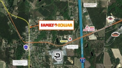 320 N Main St, Candor, NC - AERIAL map view