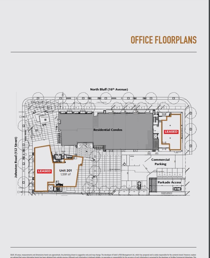 1586 Johnston Rd, White Rock, BC for lease Floor Plan- Image 1 of 1