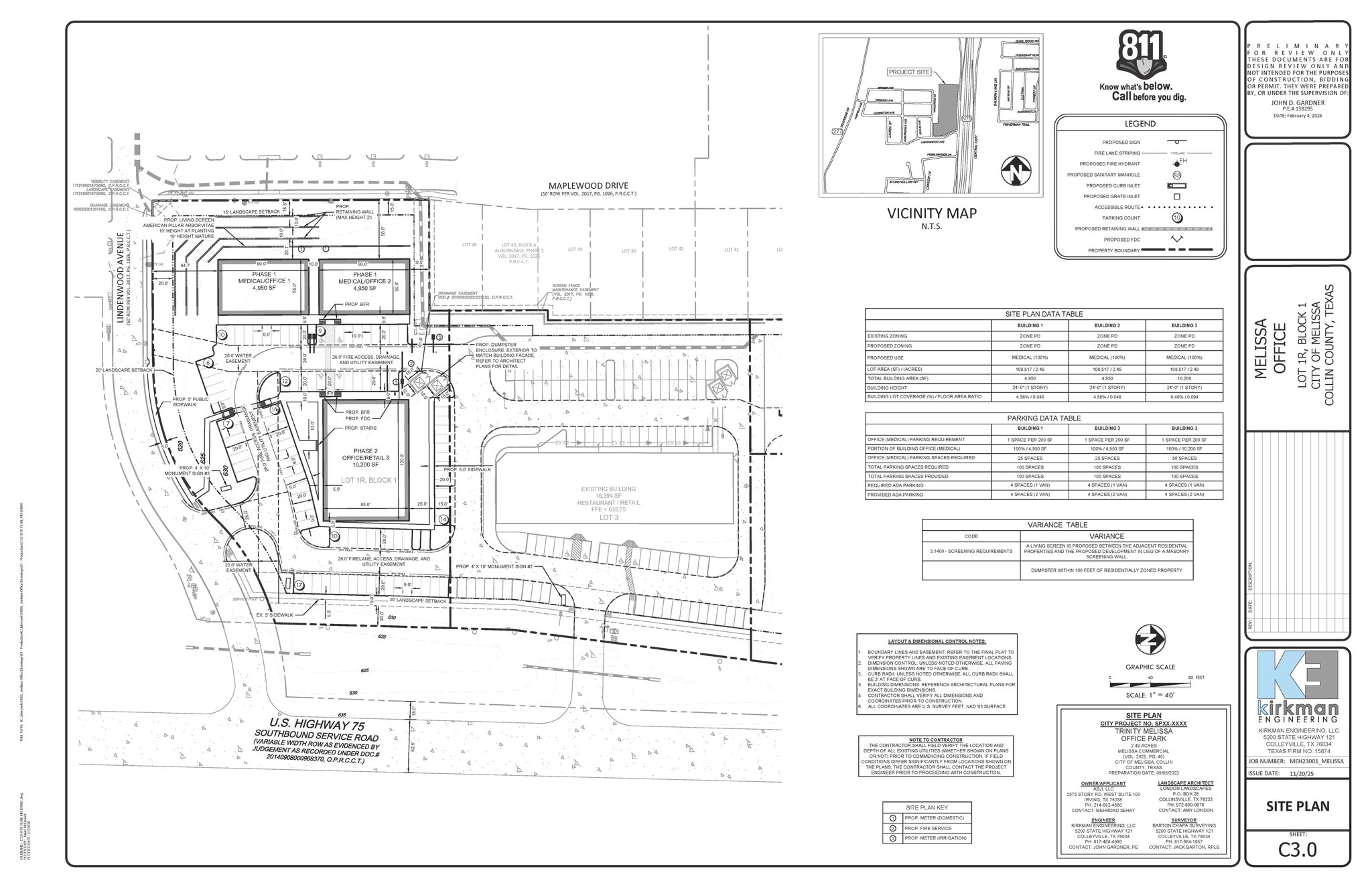 Lindenwood Ave & US Highway 75, Melissa, TX for lease Site Plan- Image 1 of 1