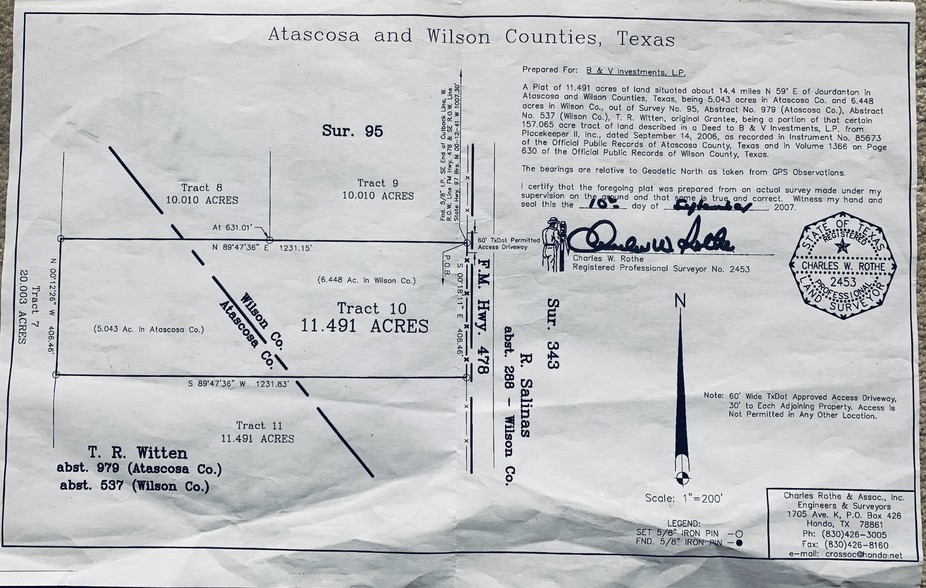 Fm Highway 478, Pleasanton, TX for sale - Plat Map - Image 3 of 5