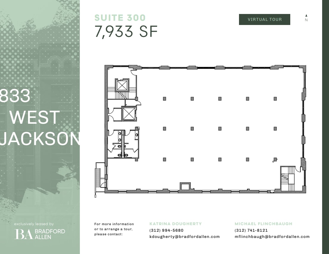 833 W Jackson Blvd, Chicago, IL for lease Floor Plan- Image 1 of 6
