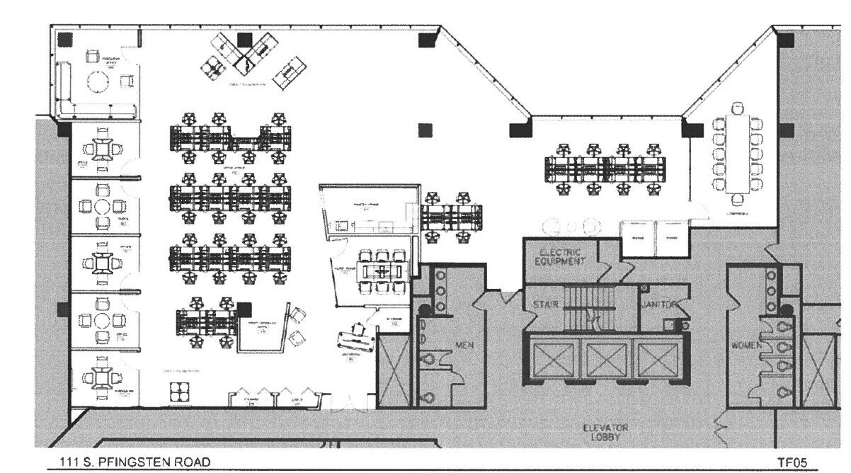 111 Pfingsten Rd, Deerfield, IL for lease Floor Plan- Image 1 of 11