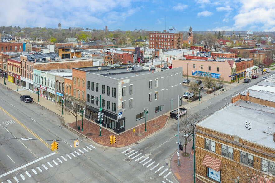 100-102 W Michigan Ave, Ypsilanti, MI for lease - Aerial - Image 3 of 3