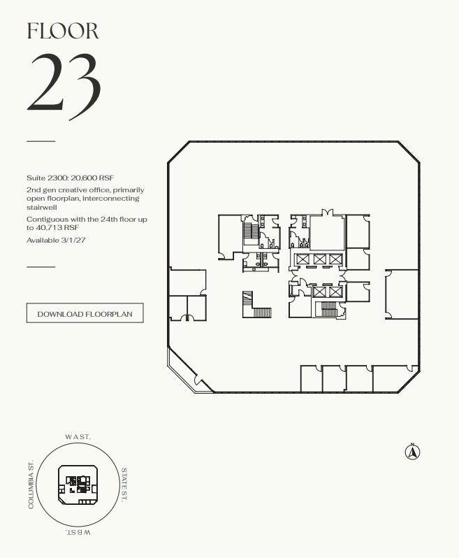 401 W A St, San Diego, CA for lease Floor Plan- Image 1 of 1