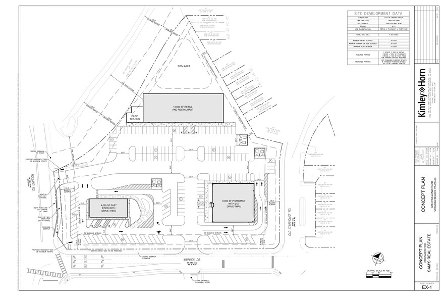 3264 Holland Rd, Virginia Beach, VA for lease - Site Plan - Image 1 of 2