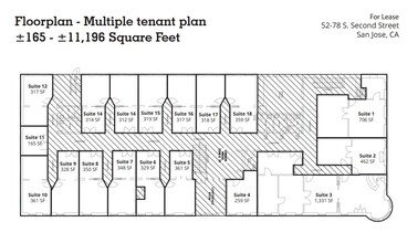 52-78 E Santa Clara St, San Jose, CA for lease Floor Plan- Image 1 of 1