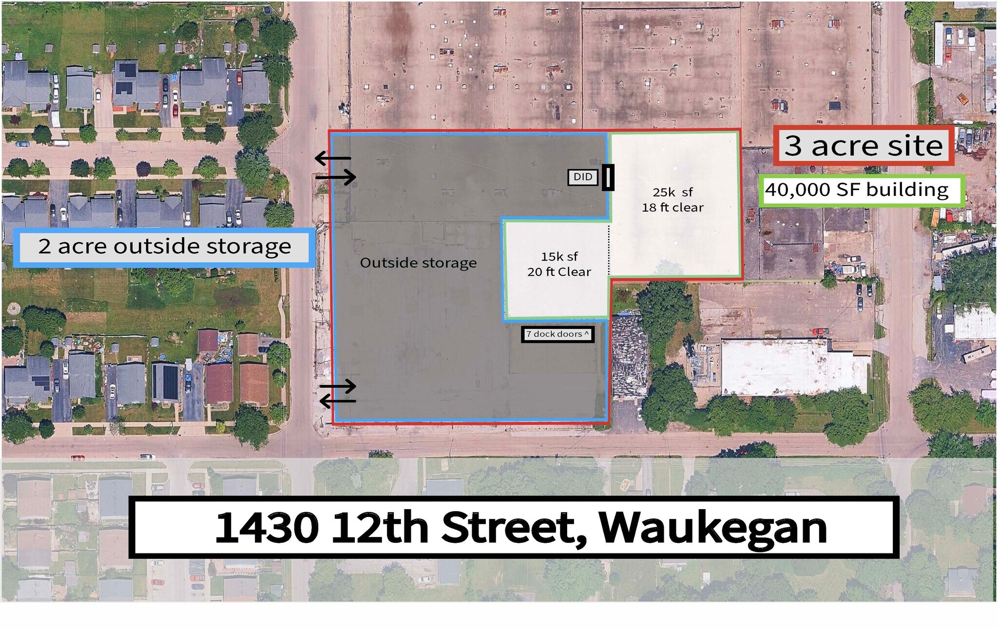 1430 12th St, Waukegan, IL for lease Site Plan- Image 1 of 2