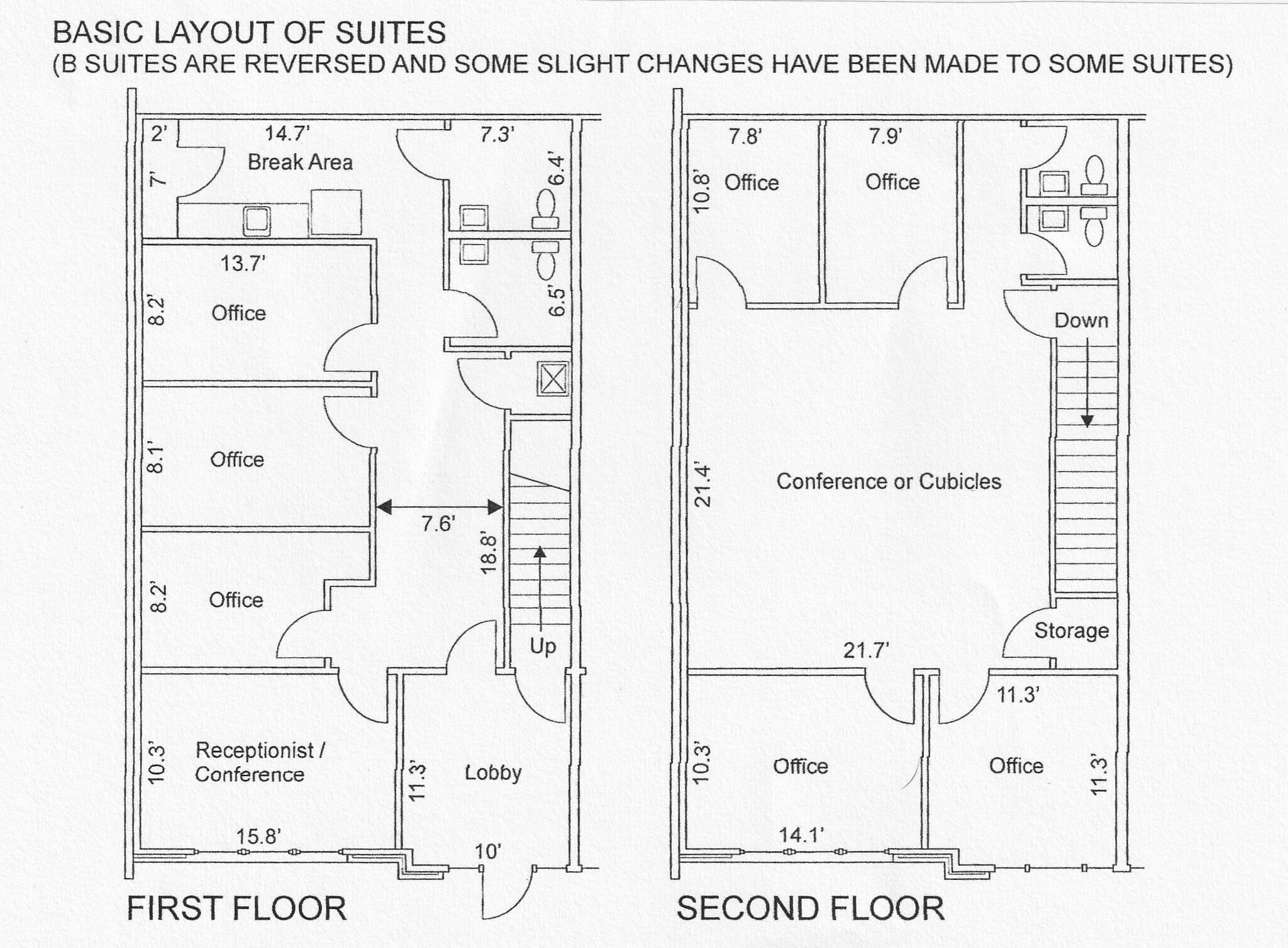 955 W Wade Hampton Blvd, Greer, SC for lease Typical Floor Plan- Image 1 of 3