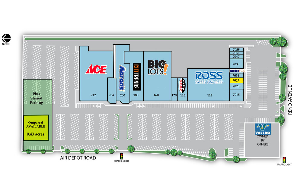 7015 E Reno Ave, Midwest City, OK for lease - Site Plan - Image 2 of 2