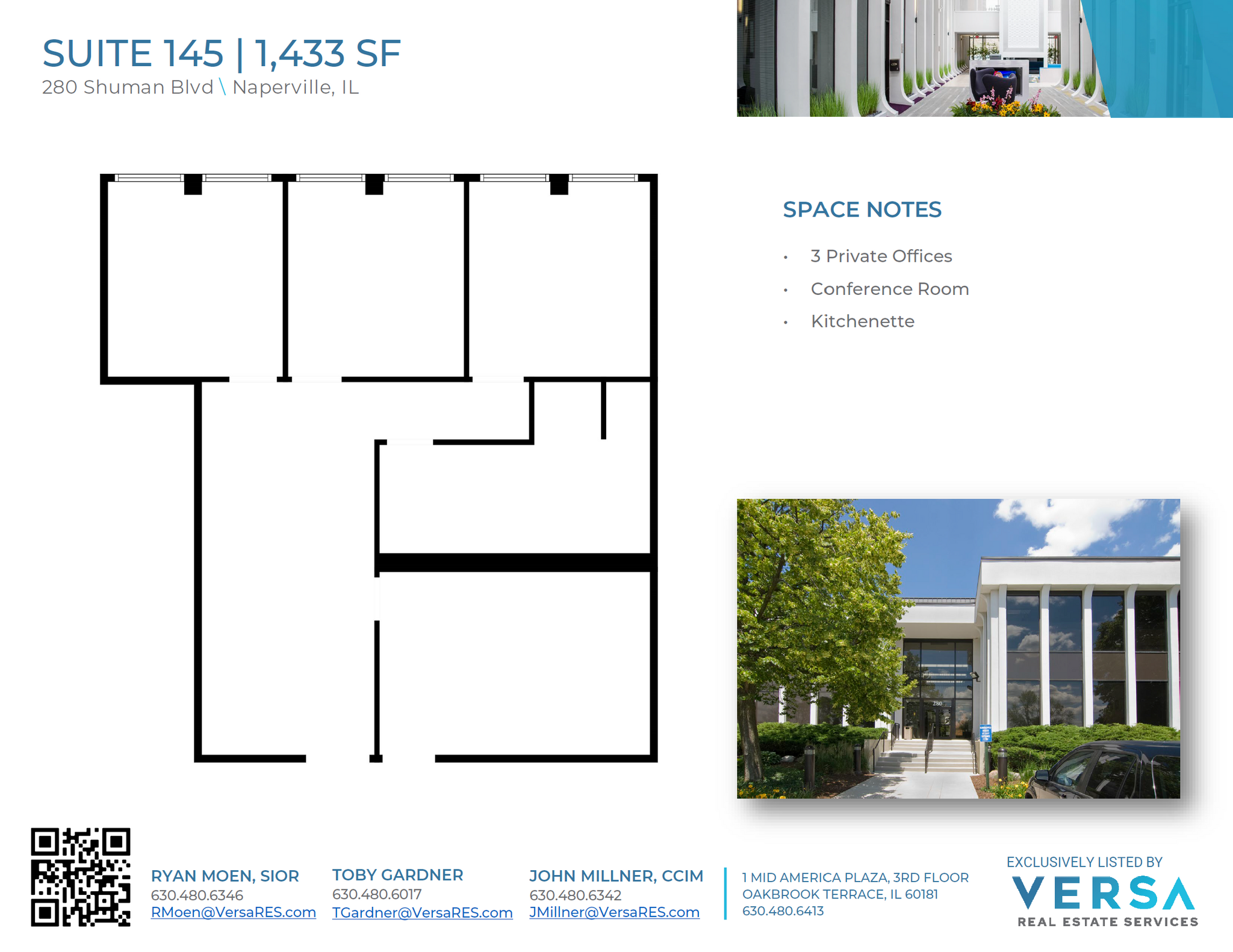 280 Shuman Blvd, Naperville, IL for lease Floor Plan- Image 1 of 1