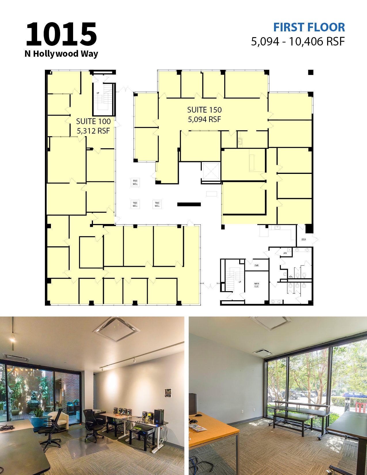 1015 N Hollywood Way, Burbank, CA for lease Floor Plan- Image 1 of 3