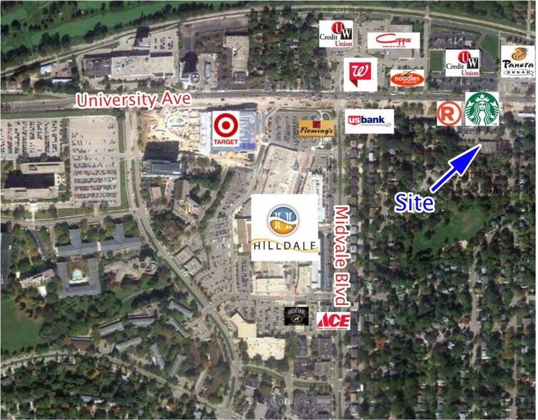 702 N Blackhawk Ave, Madison, WI for lease - Aerial - Image 2 of 6