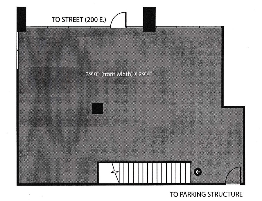 350 S 200 E, Salt Lake City, UT 84111 - Unit 100 -  - Floor Plan - Image 1 of 1